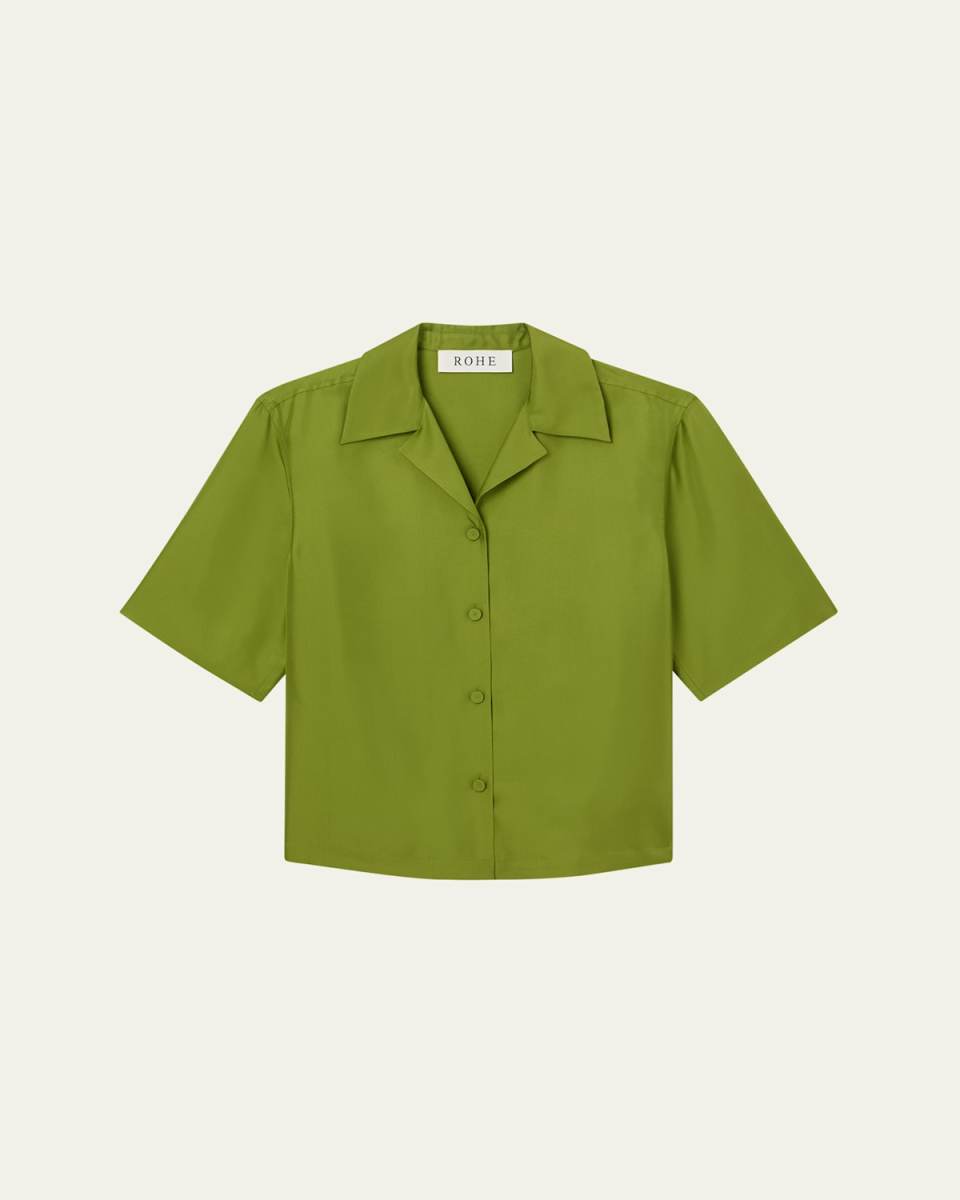 Silk Camp Collar Shirt